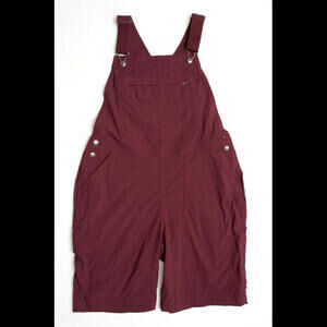 Women's Duluth Trading Co. Overall Shorts, Burgandy, Size L